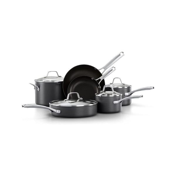 Calphalon Classic Hard-Anodized Nonstick 10-Piece Cookware Set Via Amazon