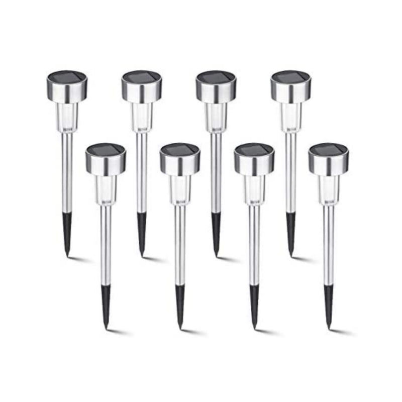8 Pack Outdoor Solar Lights Via Amazon