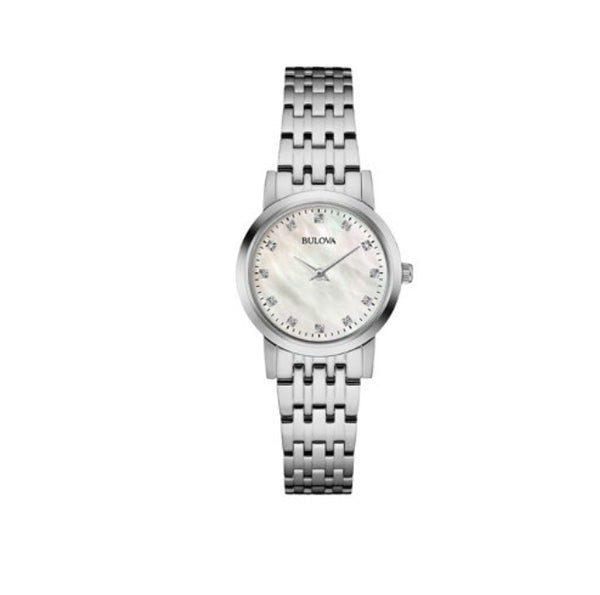 Bulova Women's Diamond Dial Mother of Pearl Watch Via Walmart