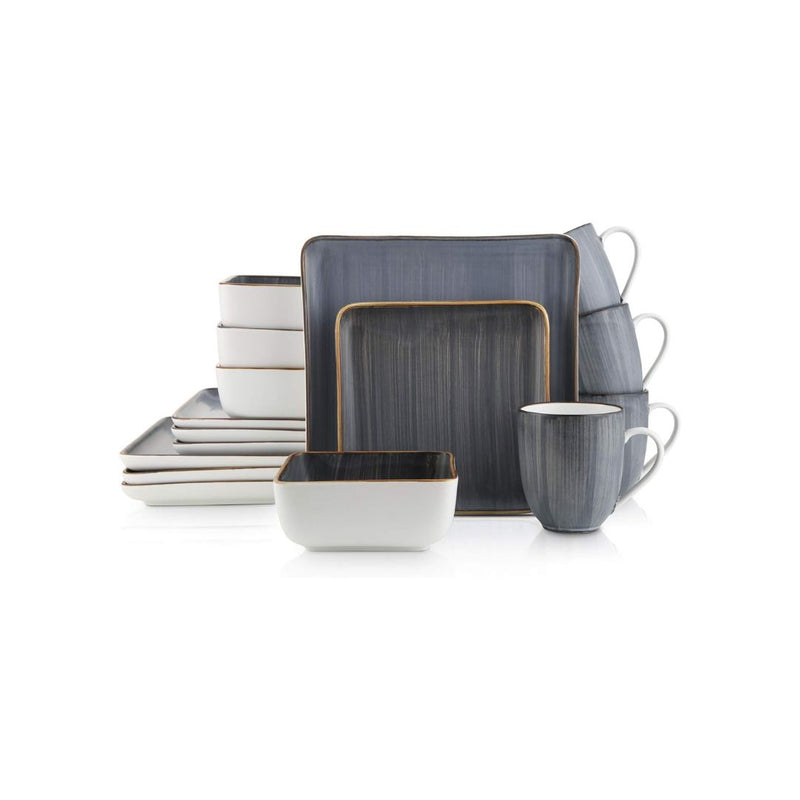 16 Pieces Stone Lain Esmeralda Porcelain Dinnerware Set