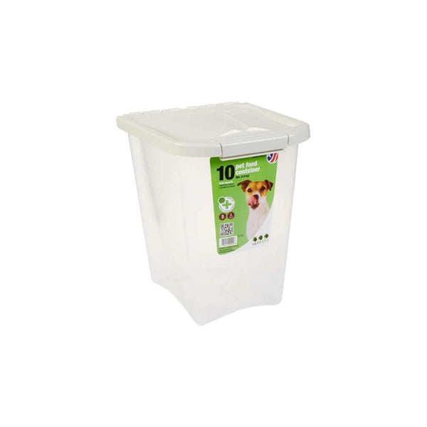 10-Lb Van Ness Pet Food Storage Container w/ Fresh-Tite Seal (White)