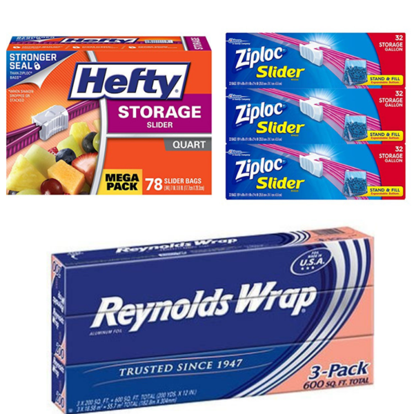 Buy 2 Get 1 Free! Save On Ziploc, Glad, Hefty, Reynolds Products Via Amazon