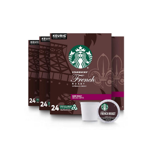 96 pods Starbucks Dark Roast K-Cup Coffee Pod Via Amazon