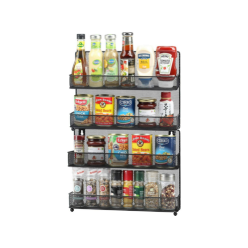 2 Pack Wall Mount Spice Rack Organizer Via Amazon