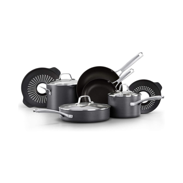 Calphalon Classic 10 Piece Nonstick Pots And Pans Set
Via Amazon