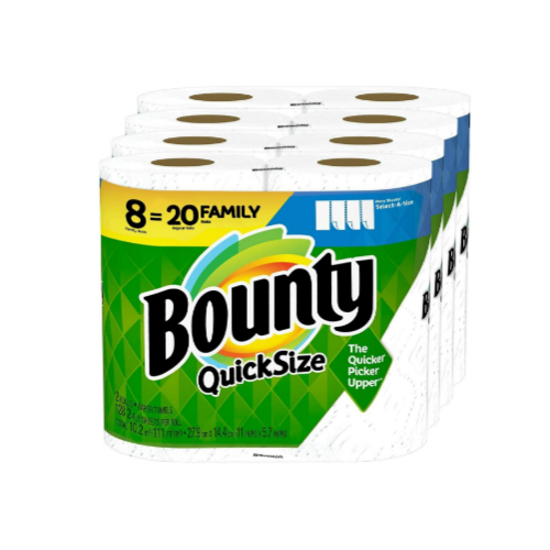 8 Family Rolls Of Bounty Paper Towles = 20 Regular Rolls Via Amazon