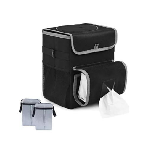 Car Trash Can Garbage Bag Via Amazon