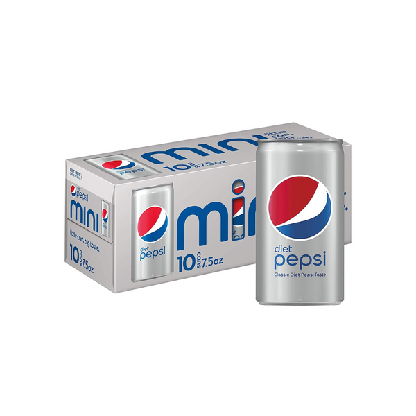 10 Mini Cans of Diet Pepsi Soda Via Amazon