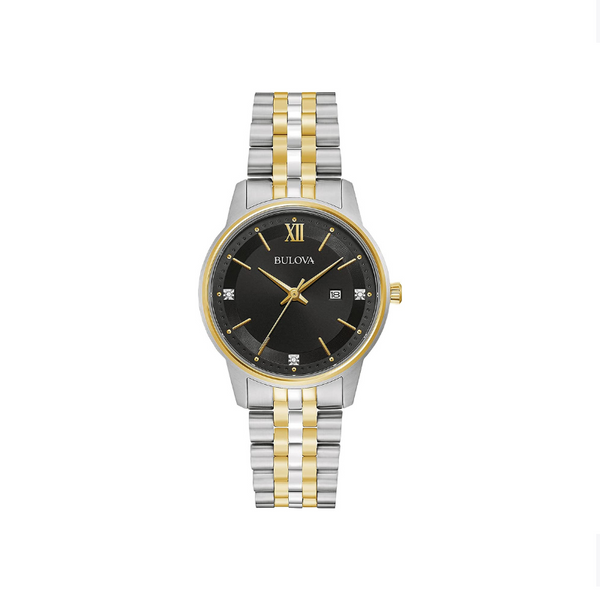 Bulova Ladies' Classic Diamond Two-Tone Gold Stainless Steel Watch
Via Amazon