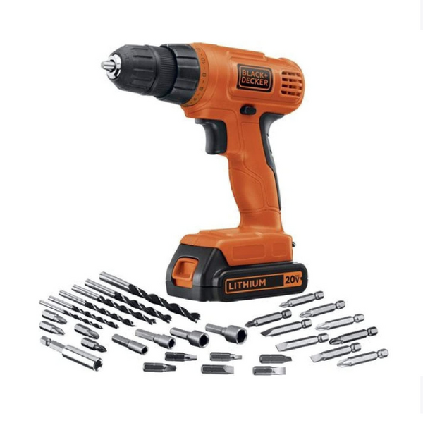 Black+Decker 20V Max Drill/Driver With 30 Piece Tool Set Via Amazon