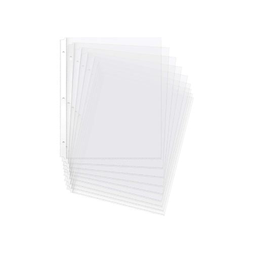 100 Pack Clear Sheet Protectors for 3 Ring Binder Via Amazon