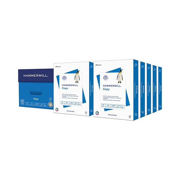 10 Reams Of Hammermill 8.5 x 11 Copy Printer Paper