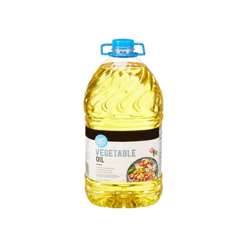 Amazon Brand - Happy Belly Vegetable Oil, 1 gallon Via Amazon