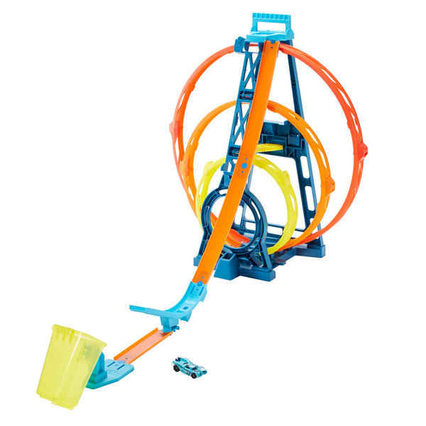 Hot Wheels Track Builder Triple Loop Kit Via Walmart