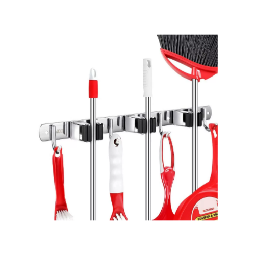 Broom Organizer Wall Mount via Amazon