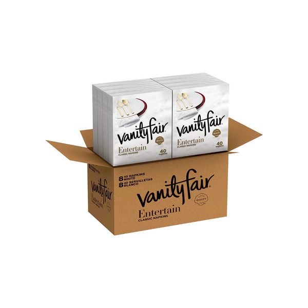 1,280 Vanity Fair Entertain Paper Napkins Via Amazon
