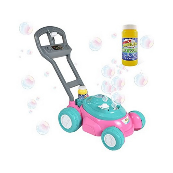 Bubble-N-Go Toy Lawn Mower with Refill Solution Via Amazon