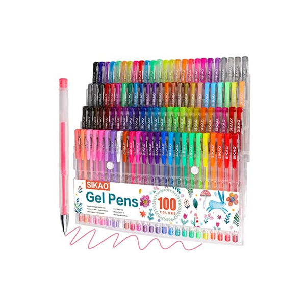 100 Color Gel Pens Set Via Amazon