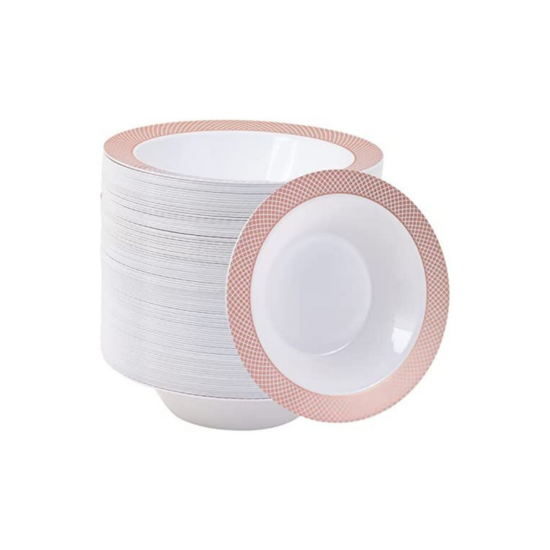 100 Disposable Plastic Bowls Via Amazon