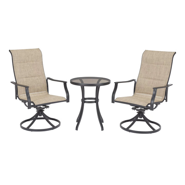 Highland Knolls 3-Piece Steel Outdoor Bistro Set