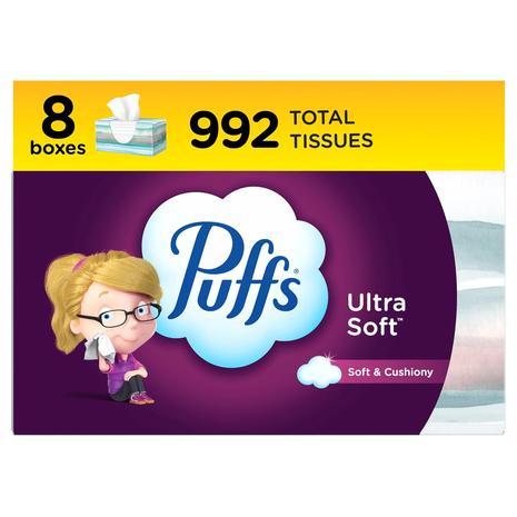 32 Boxes Puffs Ultra Soft Tissues + Earn $15 Amazon Credit