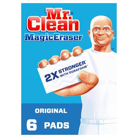 6 Count Mr. Clean Magic Eraser Original Cleaning Pads