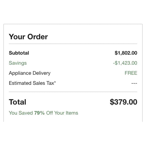 HOT: Buy 4 Appliances & Get $1,000 Off! Dishwasher, Refrigerator, Freezer & Microwave for $379