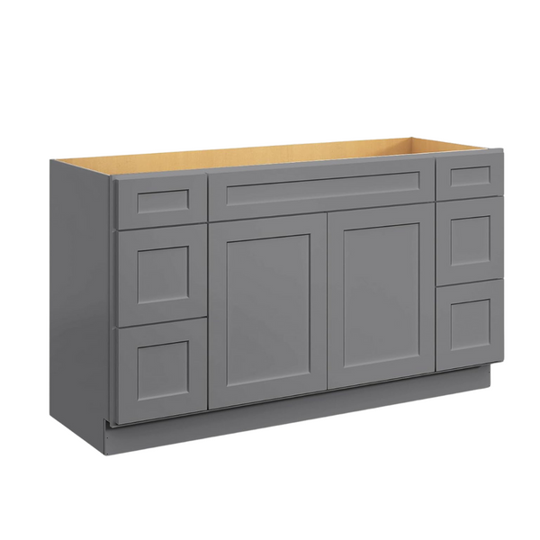 6 Drawer Soft-Close Assembled Bathroom Vanity Double Drawer Base Cabinet