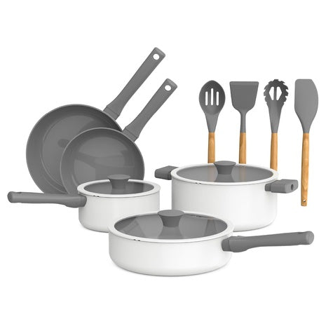 12-Piece Bella Ceramic Nonstick Cookware Set