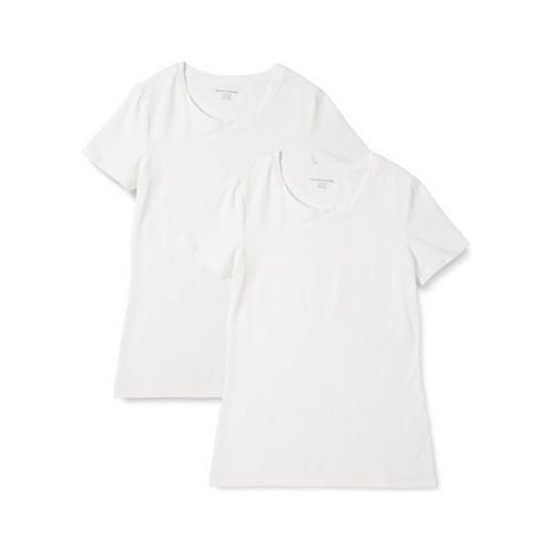 Women’s Classic-Fit Short-Sleeve Crewneck T-Shirt (2 Pack)