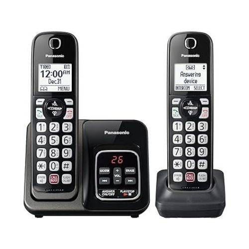 Panasonic Cordless Phone with Answering Machine with 2 Handsets