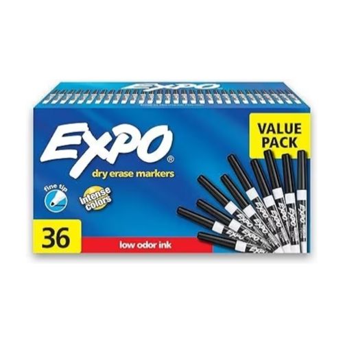 36-Count EXPO Fine Tip Dry Erase Markers