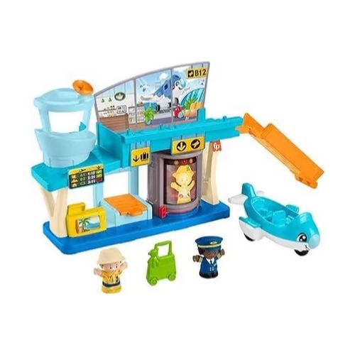 Fisher-Price Little People Toddler Toys Everyday Adventures Airport Playset
