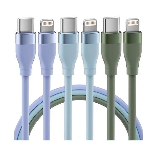 3-Pack 6FT USB-C to Lightning Cables