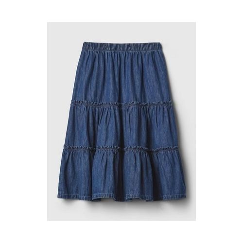 Gap Kids Tiered Denim Midi Skirt