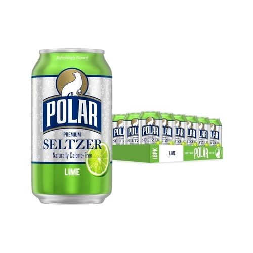 18 Pack Of Polar Seltzer Black Cherry Or Original 12oz. Cans