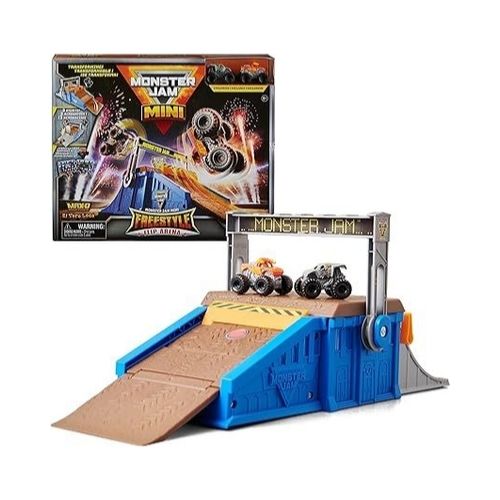 Monster Jam Mini Freestyle Flip Arena Playset