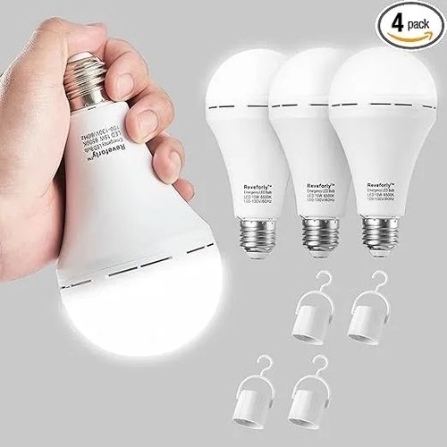 4-Pack Rechargeable Emergency Light Bulb