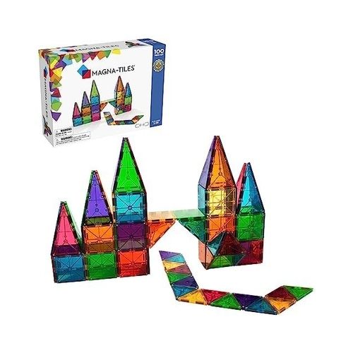 MAGNA-TILES Classic 100-Piece Magnetic Construction Set