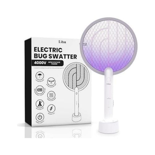 LiBa Rechargeable Electric Fly Swatter Racket