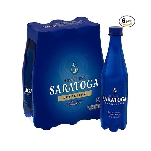 6-Pack Saratoga Sparkling Spring Water Bottle