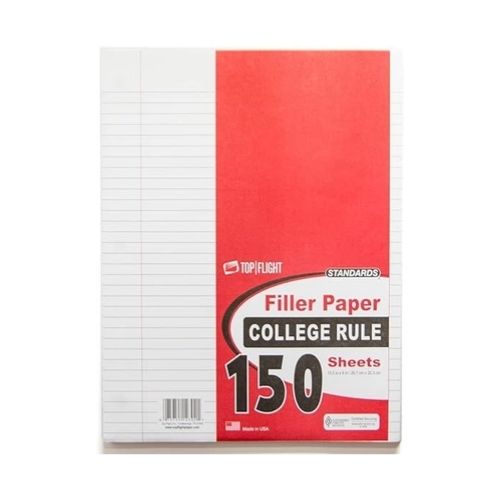 150 Sheets Top Flight Filler Paper