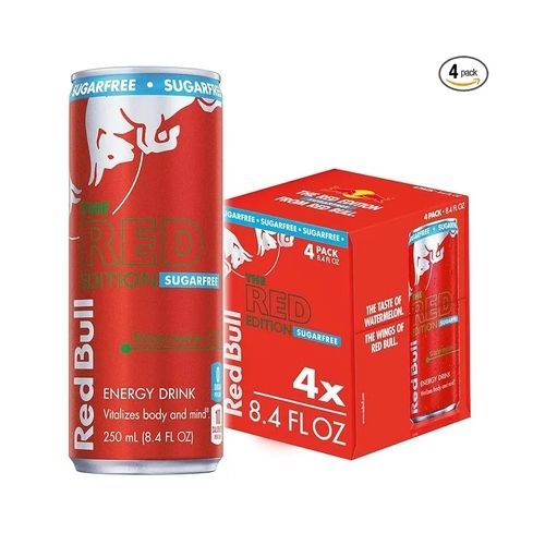 4-Pack Red Bull Red Edition Sugar Free, 8.4 Fl Oz Cans