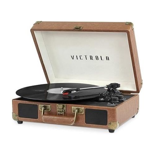 Victrola Vintage Turntable 3-Speed Bluetooth Portable Suitcase Record Player
