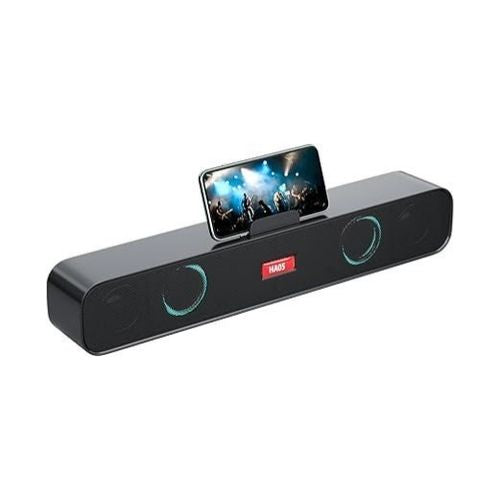 Computer Soundbar with Phone Holder