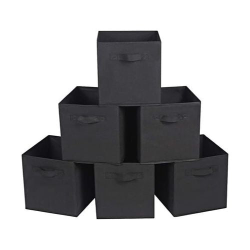 6-Pack Fabric Cloth Storage Bins