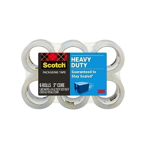 6 Rolls Of Scotch Heavy Duty 1.88″ x 54.6 yd Packaging Tape