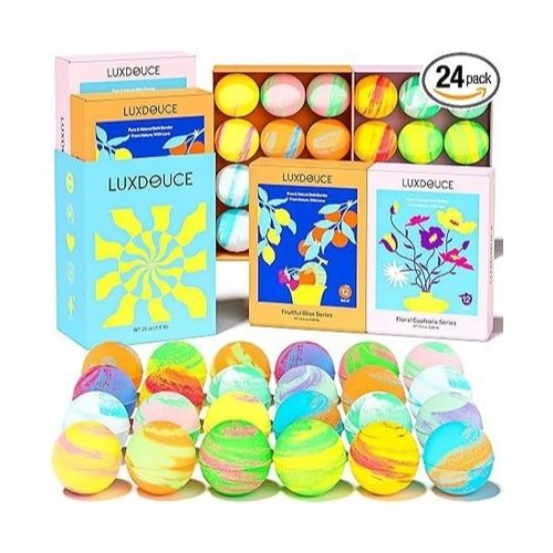 24 Pack Bath Bombs Gift Set