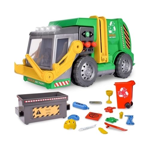 Maxx Action 3-N-1 Large Motorized Garbage Truck Toy