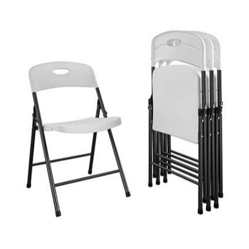 4-Pack Cosco White Folding Chairs